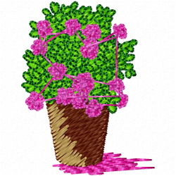 Vase For Flowers Embroidery Design 8 Vase For Flowers Embroidery Design 8